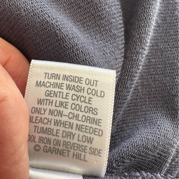 Garnet Hill navy knit tee dress, size medium - Picture 9 of 11